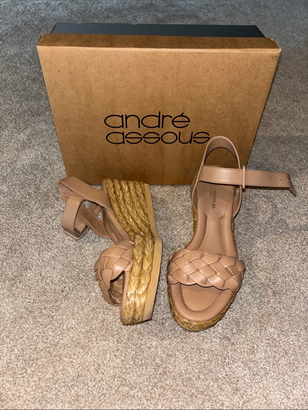 André Assous size 6.5 Celilia Espadrilles MINT ! In box
